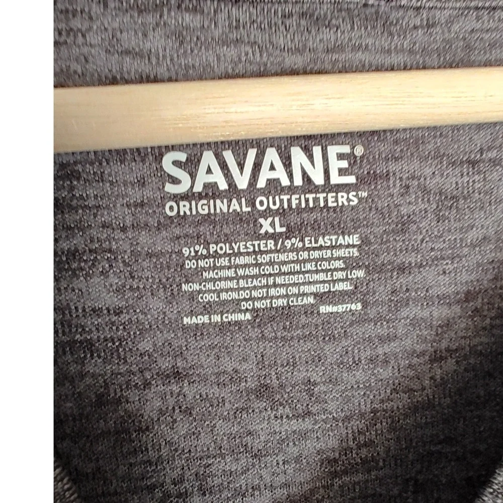 Savane Thermal Base Layer Set‎ Mens XL Gray Heather Long Sleeve Top Tights